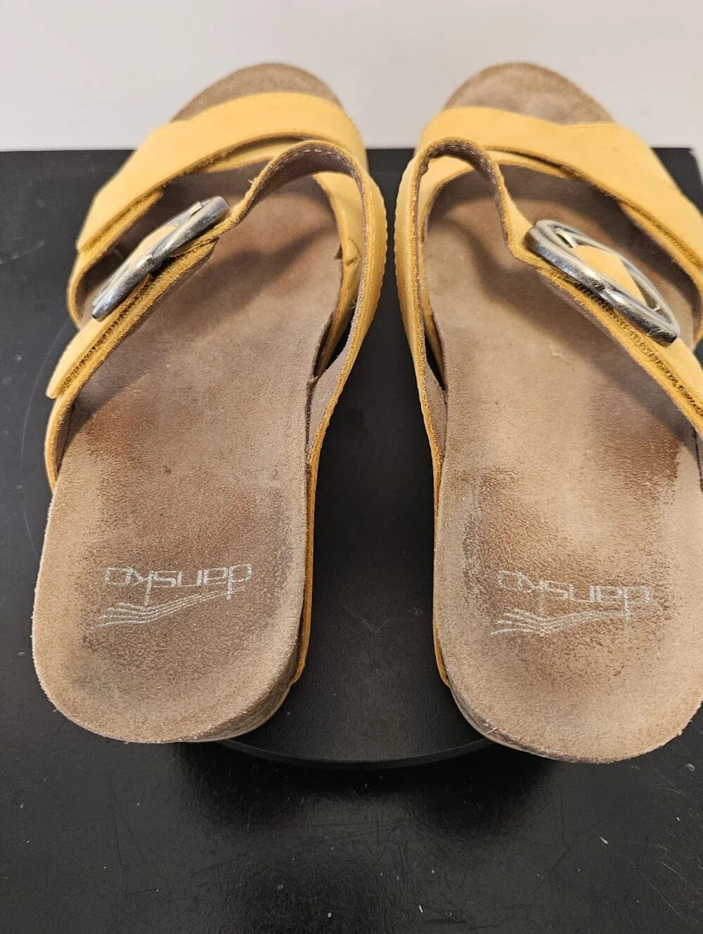 Dansko Susie Mango Milled Nubuck Wedge Casual Women's Sandal Size 38 US 7-7.5